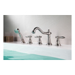 shower and bath set Anzzi BATHROOM - Faucets - Bathtub Faucets - Deck Mounted Nickel