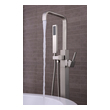 best tub shower faucets Anzzi BATHROOM - Faucets - Bathtub Faucets - Freestanding Nickel