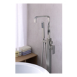 freestanding tub shower combo Anzzi BATHROOM - Faucets - Bathtub Faucets - Freestanding Nickel