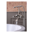clawfoot bathtub bathroom ideas Anzzi BATHROOM - Faucets - Bathtub Faucets - Freestanding Nickel
