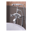 free standing tub next to shower Anzzi BATHROOM - Faucets - Bathtub Faucets - Freestanding Chrome