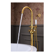 vanity art freestanding bathtub soaking Anzzi BATHROOM - Faucets - Bathtub Faucets - Freestanding Gold