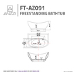 single ended bathtub Anzzi BATHROOM - Bathtubs - Freestanding Bathtubs - One Piece - Acrylic White