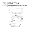 old fashioned tub shower kit Anzzi BATHROOM - Bathtubs - Freestanding Bathtubs - One Piece - Acrylic White