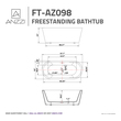 59 tub Anzzi BATHROOM - Bathtubs - Freestanding Bathtubs - One Piece - Acrylic White