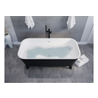 tub base for shower Anzzi BATHROOM - Bathtubs - Freestanding Bathtubs - One Piece - Man Made Stone Black
