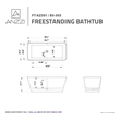 free standing oval tub Anzzi BATHROOM - Bathtubs - Freestanding Bathtubs - One Piece - Man Made Stone White