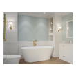 bathtub shower stopper Anzzi BATHROOM - Bathtubs - Freestanding Bathtubs - One Piece - Man Made Stone White