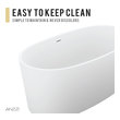best deep soaking tubs Anzzi BATHROOM - Bathtubs - Freestanding Bathtubs - One Piece - Man Made Stone White