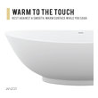 bathtub surface Anzzi BATHROOM - Bathtubs - Freestanding Bathtubs - One Piece - Man Made Stone White