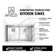 brown bowl sink Anzzi KITCHEN - Kitchen Sinks - Undermount - Stainless Steel Steel