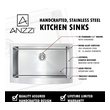 kitchen sink dual tap Anzzi KITCHEN - Kitchen Sinks - Farmhouse - Stainless Steel Steel