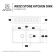 shaws kitchen sink Anzzi KITCHEN - Kitchen Sinks - Farmhouse - Man Made Stone White