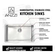 18 x 18 sink Anzzi KITCHEN - Kitchen Sinks - Undermount - Stainless Steel Steel