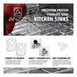 30 inch undermount double kitchen sink Anzzi KITCHEN - Kitchen Sinks - Undermount - Stainless Steel Steel