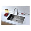 single bowl drop in kitchen sink with drainboard Anzzi KITCHEN - Kitchen Sinks - Undermount - Stainless Steel Steel
