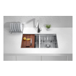  Anzzi KITCHEN - Kitchen Sinks - Undermount - Stainless Steel Double Bowl Sinks Stainless Steel