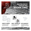 undermount kitchen sink dropped Anzzi KITCHEN - Kitchen Sinks - Undermount - Stainless Steel Steel