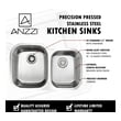 blanco double bowl sink Anzzi KITCHEN - Kitchen Sinks - Undermount - Stainless Steel Steel