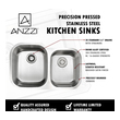  Anzzi KITCHEN - Kitchen Sinks - Undermount - Stainless Steel Double Bowl Sinks Steel