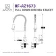  Anzzi KITCHEN - Kitchen Faucets - Pull Down Kitchen Faucets Chrome