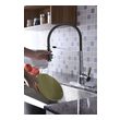 pot sink faucet Anzzi KITCHEN - Kitchen Faucets - Pull Down Chrome