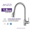 oil rubbed bronze kitchen faucet with stainless steel sink Anzzi KITCHEN - Kitchen Faucets - Pull Out Nickel