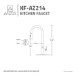 tall kitchen sink faucet Anzzi KITCHEN - Kitchen Faucets - Pull Out Bronze