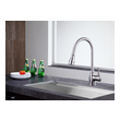 pull down spray kitchen sink faucet Anzzi KITCHEN - Kitchen Faucets - Pull Out Nickel