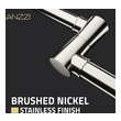 brushed nickel wall mount faucet Anzzi KITCHEN - Kitchen Faucets - Pot Filler Nickel