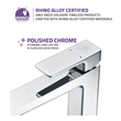 stand alone bathroom sink cabinet Anzzi BATHROOM - Faucets - Bathroom Sink Faucets - Single Hole Chrome