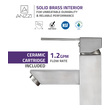 standard bathroom sink Anzzi BATHROOM - Faucets - Bathroom Sink Faucets - Single Hole Nickel