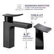 single bathroom vanity with sink nearby Anzzi BATHROOM - Faucets - Bathroom Sink Faucets - Single Hole Bronze