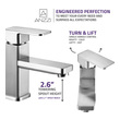 mounted vanity sink Anzzi BATHROOM - Faucets - Bathroom Sink Faucets - Single Hole Nickel