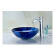  Anzzi BATHROOM - Sinks - Vessel - Tempered Glass Bathroom Vanity Sinks Blue