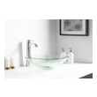black and silver bathroom Anzzi BATHROOM - Sinks - Vessel - Tempered Glass Clear
