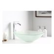 17 in depth bathroom vanity Anzzi BATHROOM - Sinks - Vessel - Tempered Glass Off-White