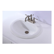 white gold bathroom vanity Anzzi BATHROOM - Sinks - Drop-in - Ceramic / Procelain White