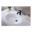 vanity with top mount sink Anzzi BATHROOM - Sinks - Under Mount - Ceramic / Procelain White