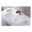 15 inch depth vanity Anzzi BATHROOM - Sinks - Under Mount - Ceramic / Procelain White