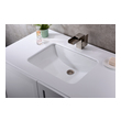 black and white basin Anzzi BATHROOM - Sinks - Under Mount - Ceramic / Procelain White