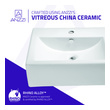 blue vanity sink unit Anzzi BATHROOM - Sinks - Vessel - Ceramic / Procelain White
