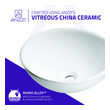 ceramic vanity sink Anzzi BATHROOM - Sinks - Vessel - Ceramic / Procelain White