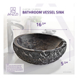 modern vanity unit with basin Anzzi BATHROOM - Sinks - Vessel - Man Made Stone Blue
