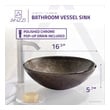 shower vanity ideas Anzzi BATHROOM - Sinks - Vessel - Tempered Glass Multi-Colored