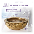 wc basin unit Anzzi BATHROOM - Sinks - Vessel - Tempered Glass Gold