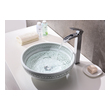 dark blue vanity bathroom Anzzi BATHROOM - Sinks - Vessel - Tempered Glass White