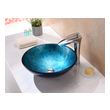 white bathroom vanity with top Anzzi BATHROOM - Sinks - Vessel - Tempered Glass Blue