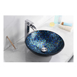 modern sinks for powder room Anzzi BATHROOM - Sinks - Vessel - Tempered Glass Blue