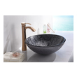 trough vanity Anzzi BATHROOM - Sinks - Vessel - Tempered Glass Gray